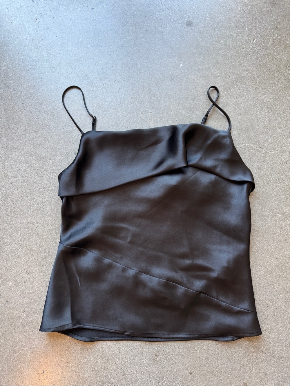 Zara Black Satin Cami